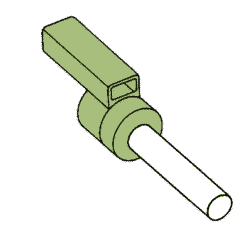 9mm Spark Crimp-On Pins for Cable O.D. 0.5mm2 (200pcs)
