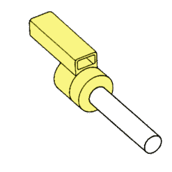9mm Spark Crimp-On Pins for Cable O.D. 0.5mm2 (200pcs)