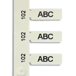 10mm x 4mm White Wire Markers For Use With EVOMAX Thermal Printer (1,152 tags)