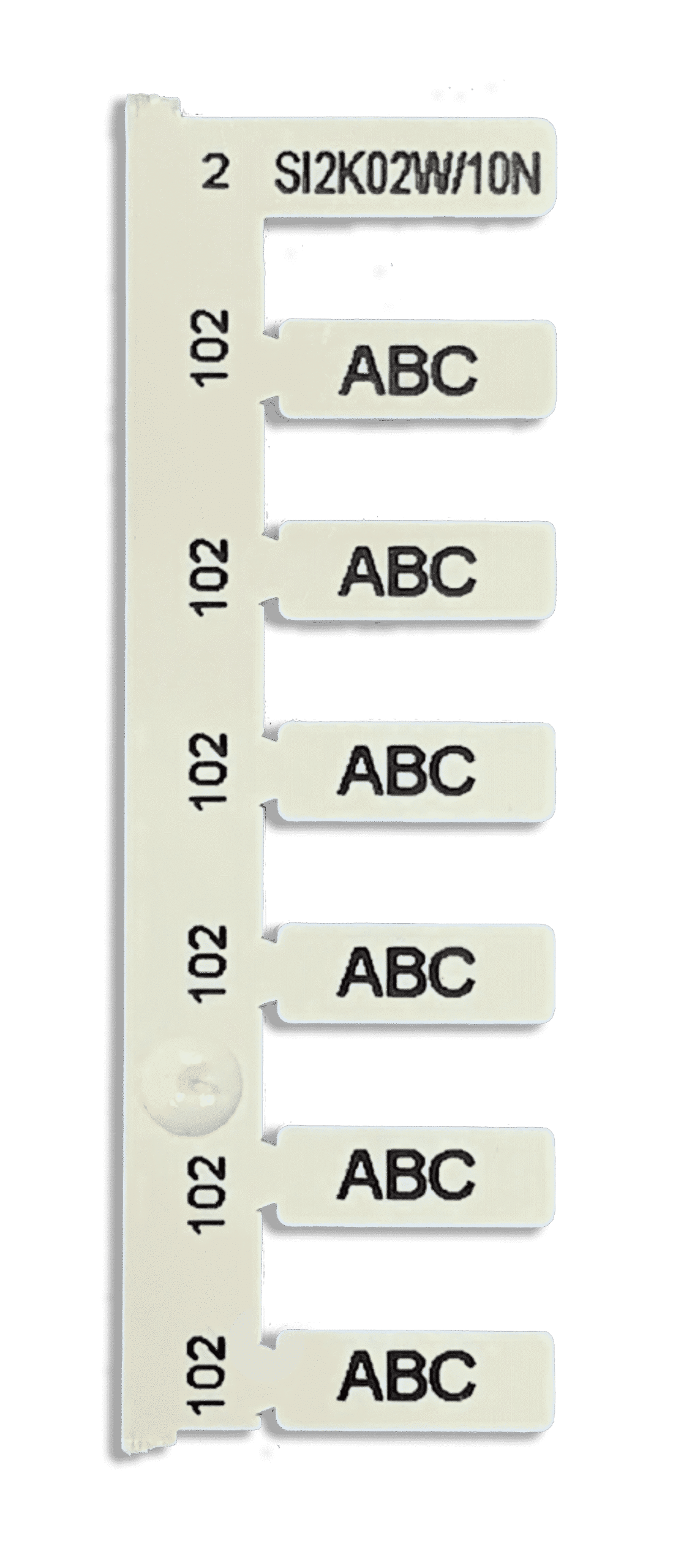 10mm x 4mm White Wire Markers For Use With EVOMAX Thermal Printer (1,152 tags)