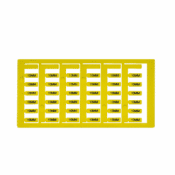 10mm x 4mm Yellow Wire Markers For Use With EVOMAX Thermal Printer (1,152 tags)