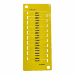 30mm x 4mm Yellow Wire Markers For Use With EVOMAX Thermal Printer (600 tags)